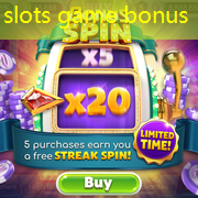 slots game bonus