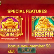 bonus new member 50 slot