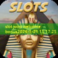 slot joint welcome bonus